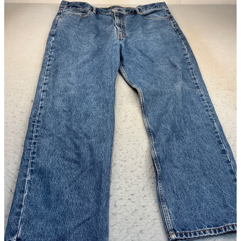 Levi's 550 Relaxed Fit Tapered Leg Jeans Blue Denim 42x32 Mens Classic Wash